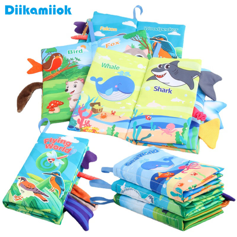 Kids Education Books - New Baby Cloth Books Visual and
