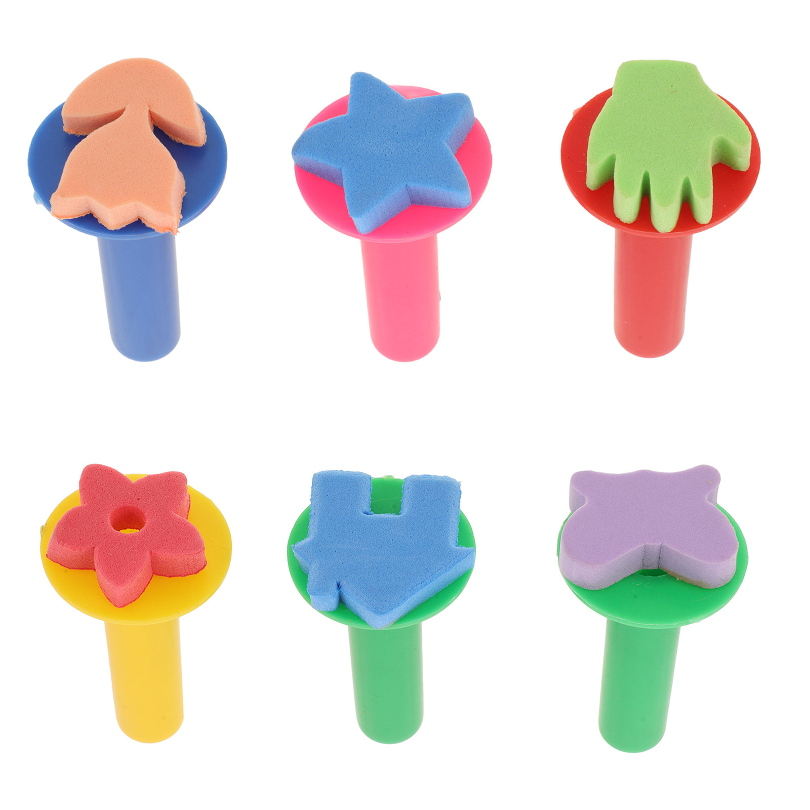 6Pcs Kids Sponge Stamp Set Saf - Kids Education Drawing recension och pris
