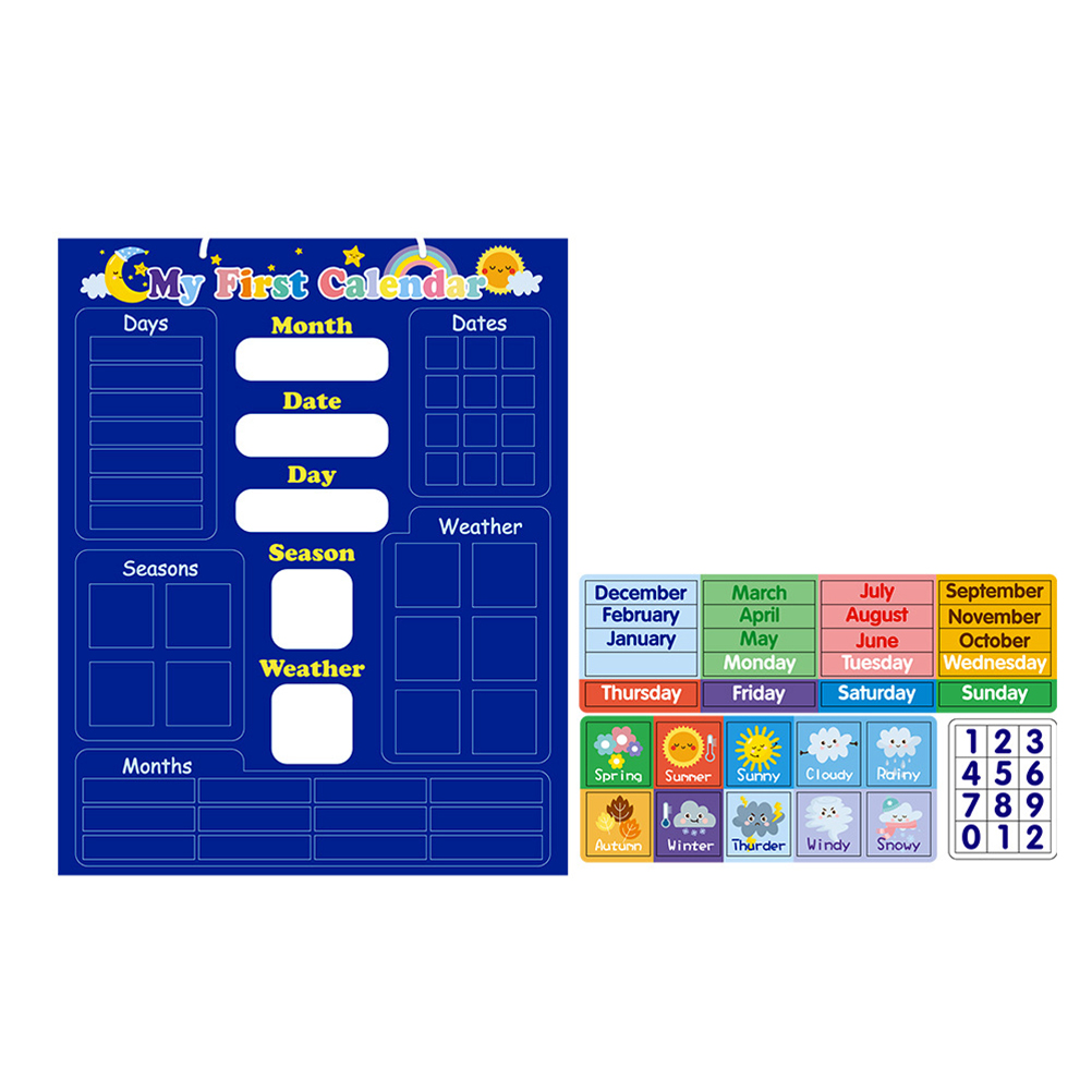 Weather Calendar Board Kids Ed - Kids Education Planner recension och pris