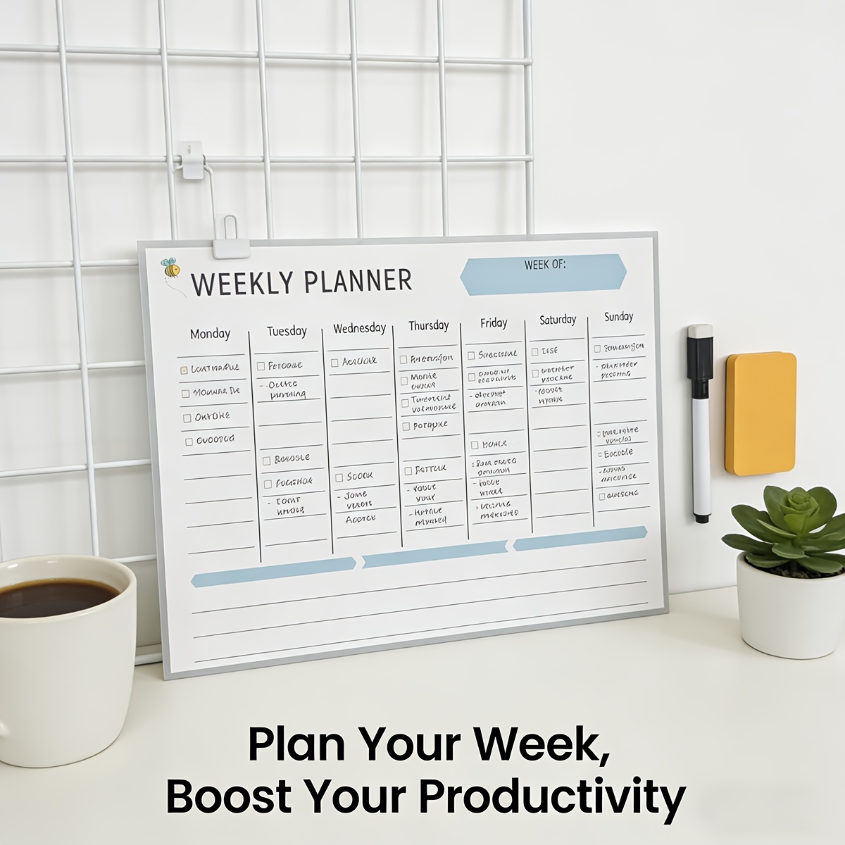 magnetic weekly planner board, - Magnetic Letter Board recension och pris