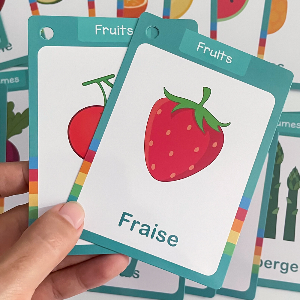 25Pcs Fruit & Vegetable French - Kids Educational Posters recension och pris