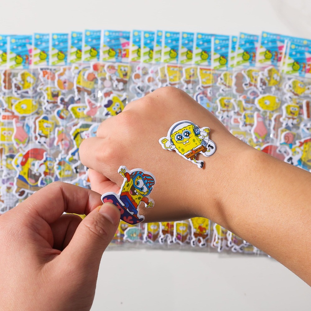 12-Pack SpongeBob 3D Stickers  - Educational Cartoon For Kids recension och pris