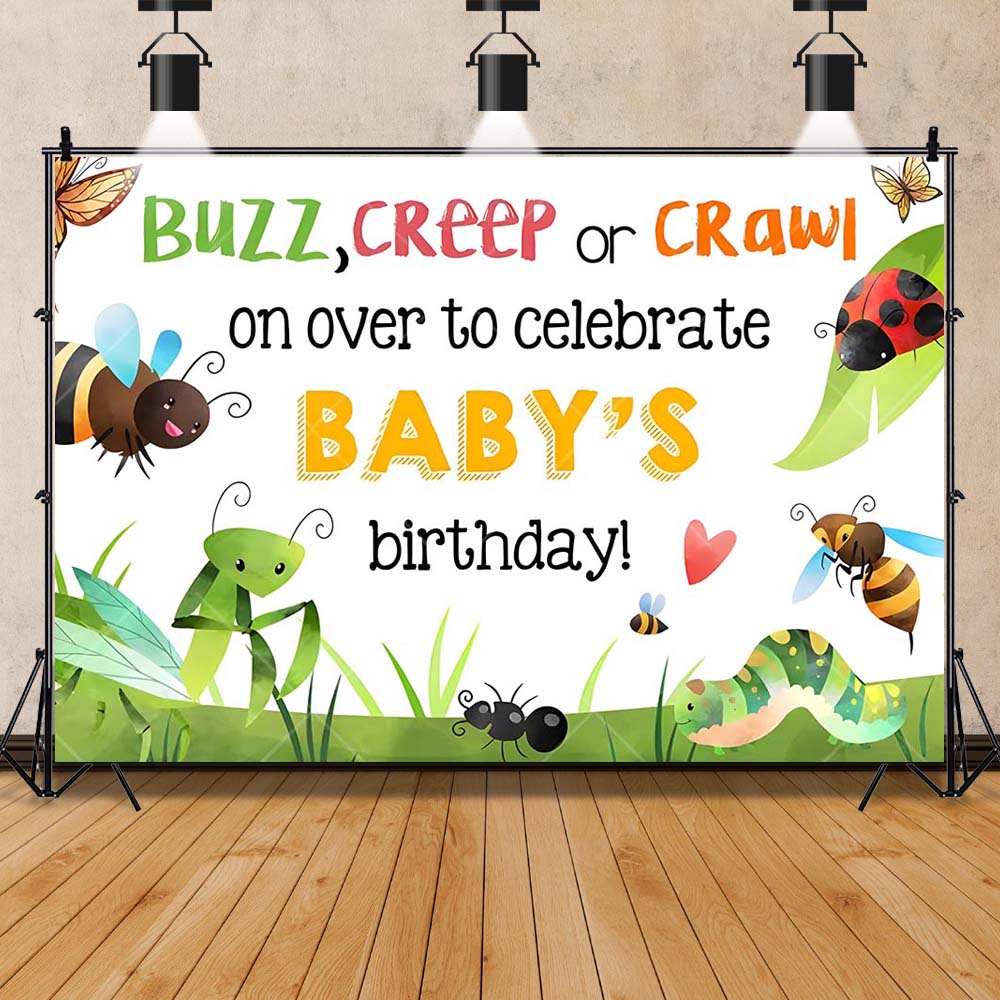 Cartoon Insect Party Early Edu - Background For Kids Education recension och pris