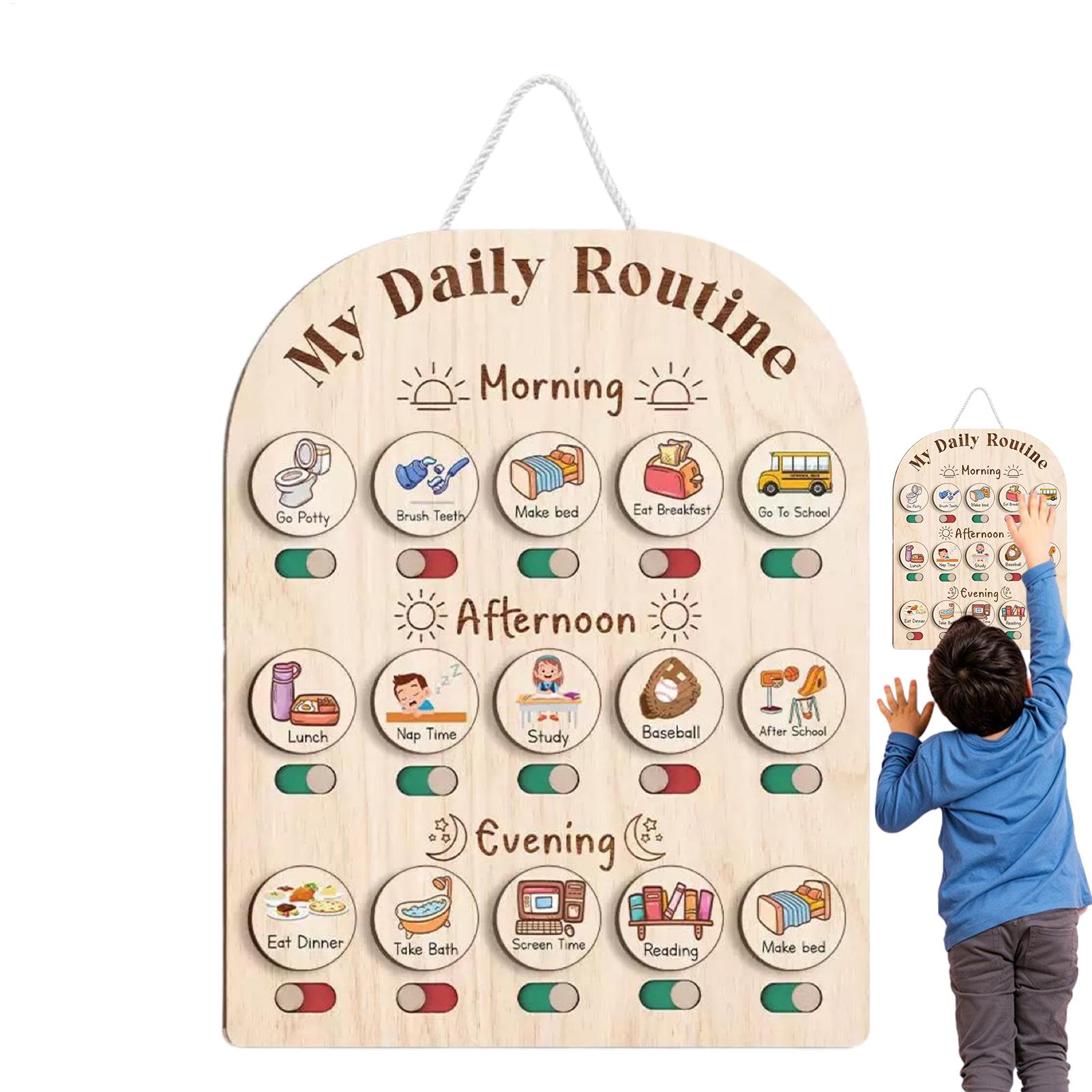 Routine Chart for Kids Morning - Kids Education Planner recension och pris