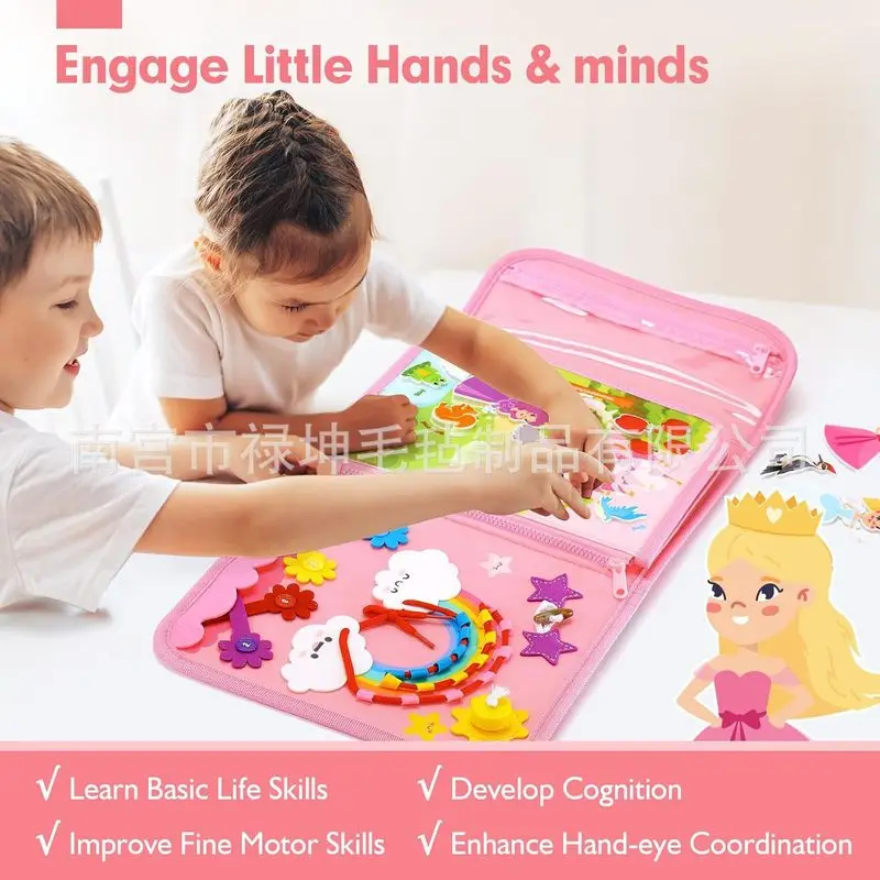 Princess Montessori Felt Busy  - Kids Education Books recension och pris