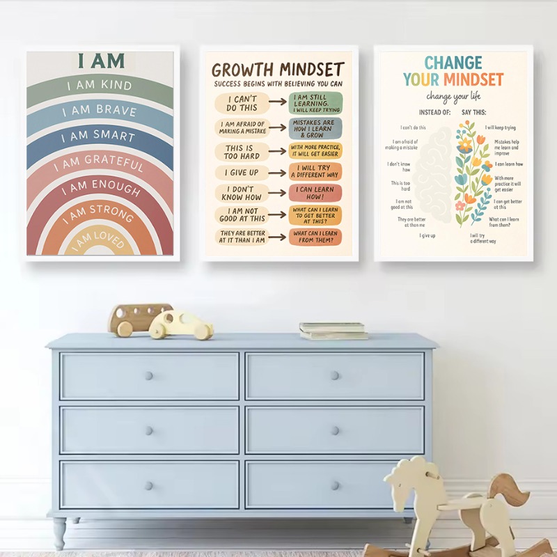 Notes To Self Growth Mindset M - Kids Educational Posters recension och pris